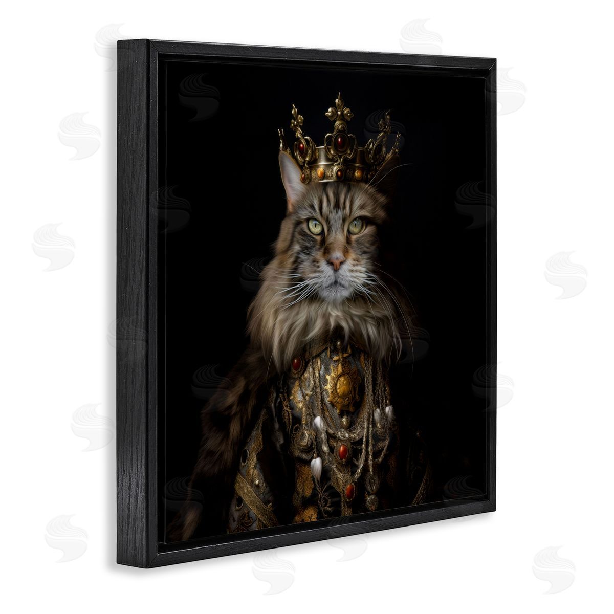 Kelley Parker Purrfectly Proper Cat Canvas Wall Art Print