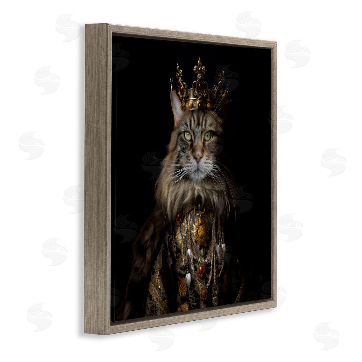 Kelley Parker Purrfectly Proper Cat Canvas Wall Art Print