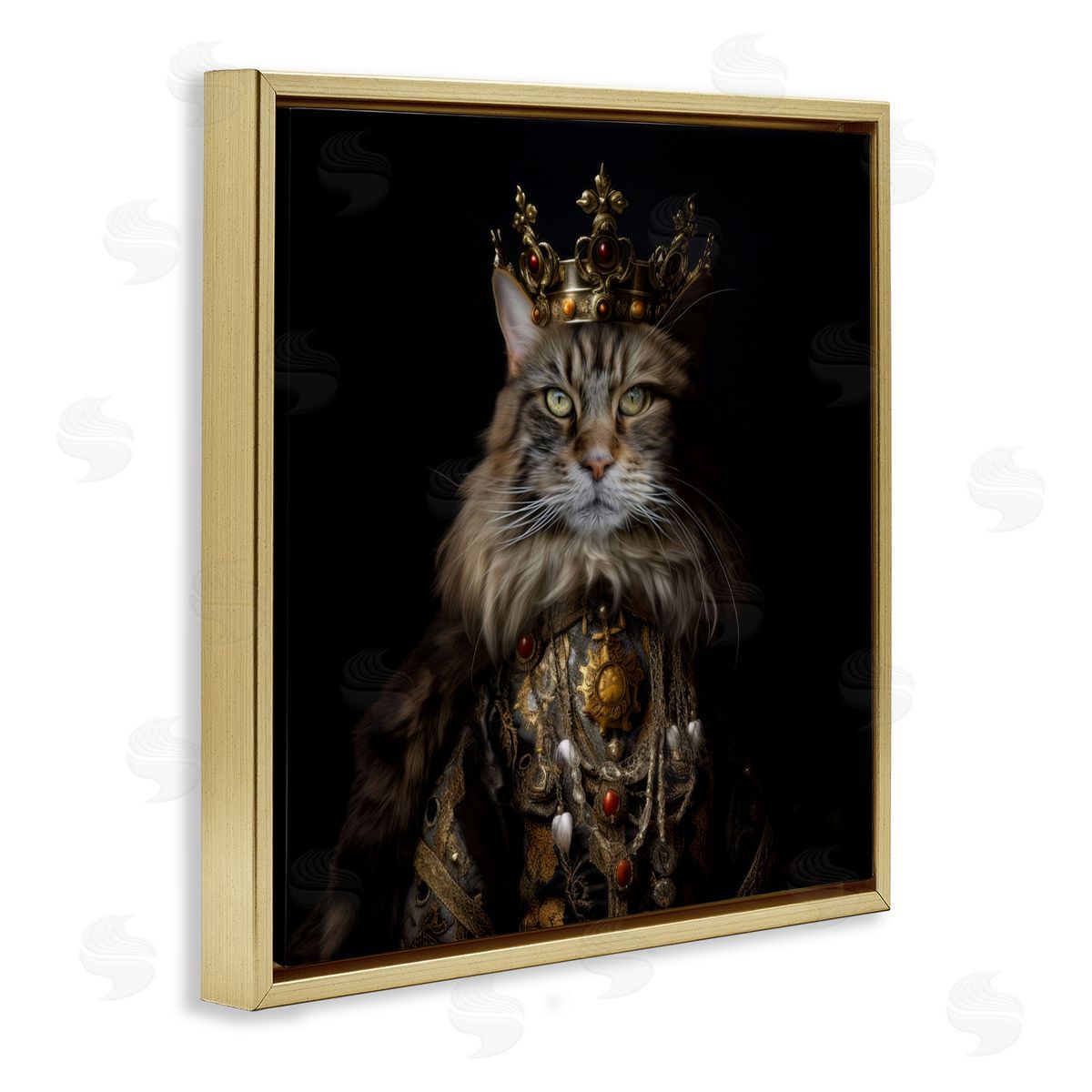 Kelley Parker Purrfectly Proper Cat Canvas Wall Art Print
