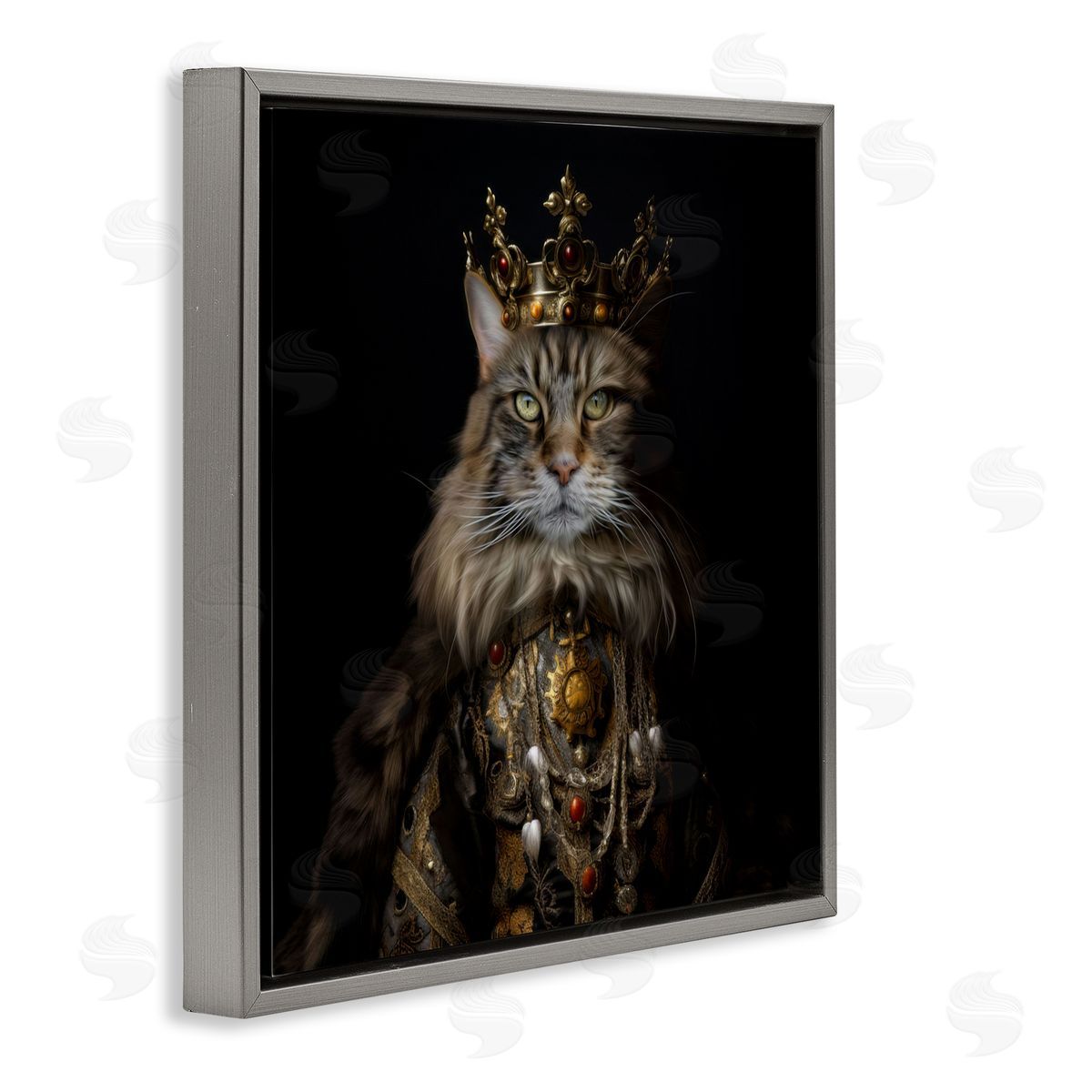 Kelley Parker Purrfectly Proper Cat Canvas Wall Art Print