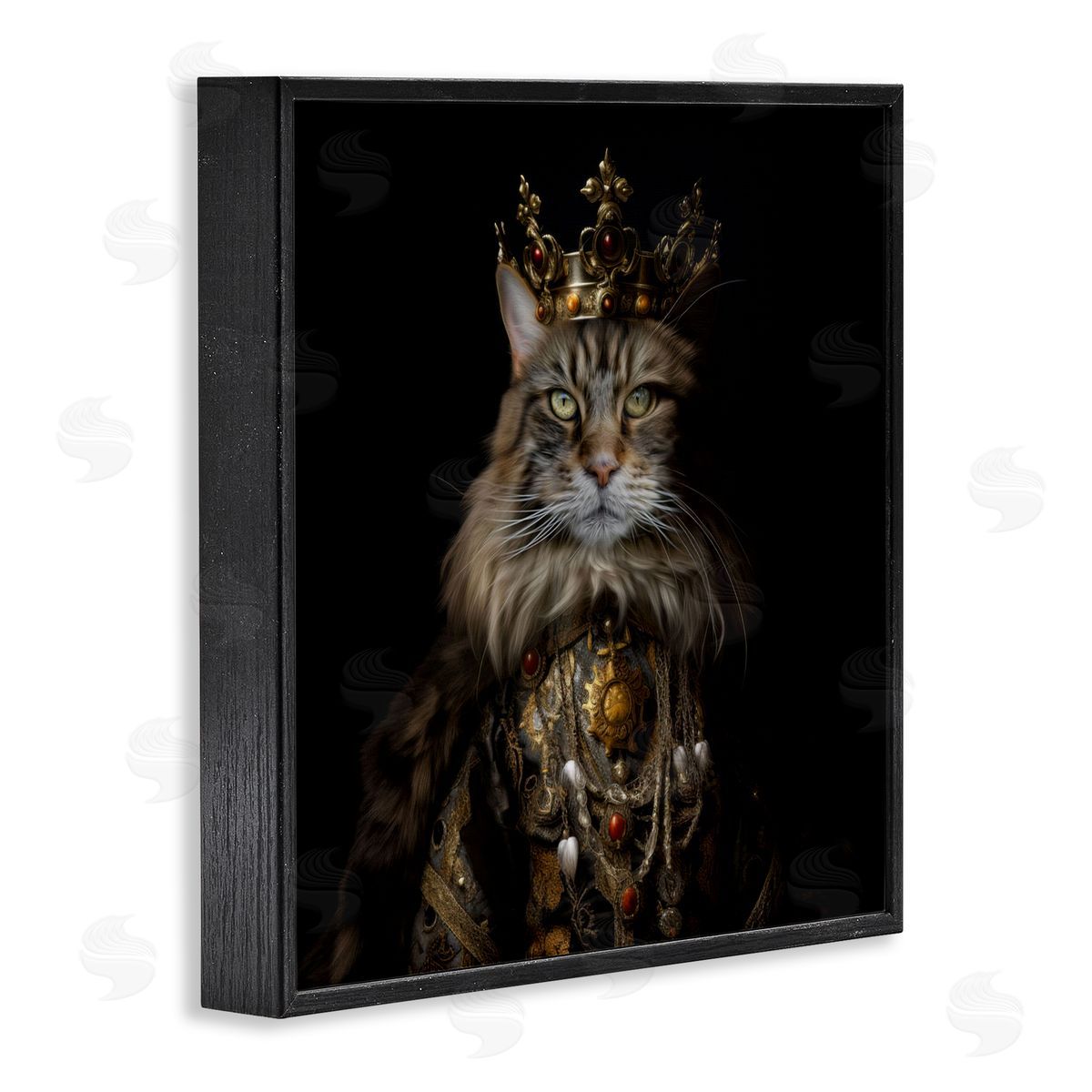 Kelley Parker Purrfectly Proper Cat Canvas Wall Art Print