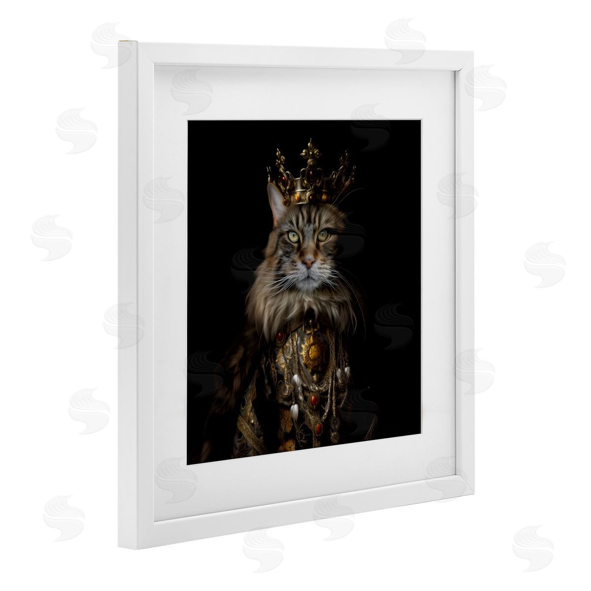 Kelley Parker Purrfectly Proper Cat Canvas Wall Art Print