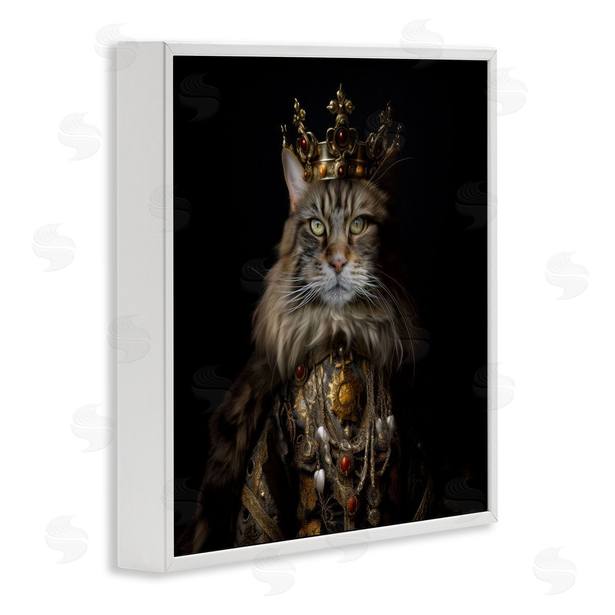 Kelley Parker Purrfectly Proper Cat Canvas Wall Art Print