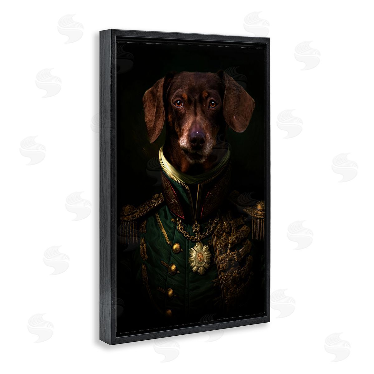 Kelley Parker Dapper Dachshund Portrait Canvas Wall Art Print