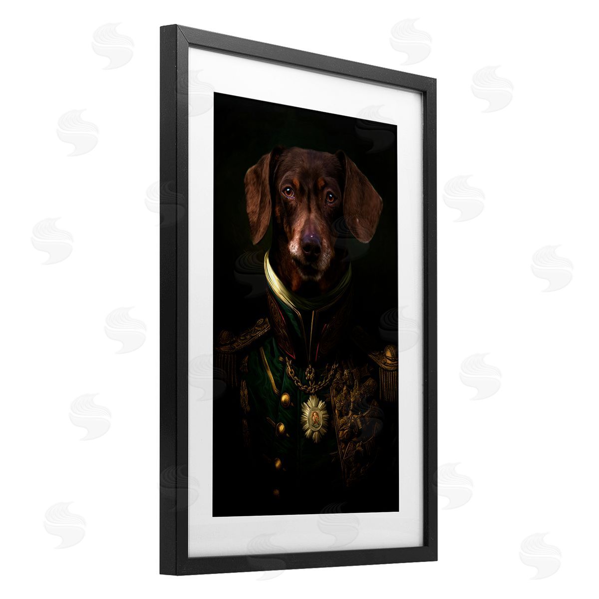 Kelley Parker Dapper Dachshund Portrait Canvas Wall Art Print