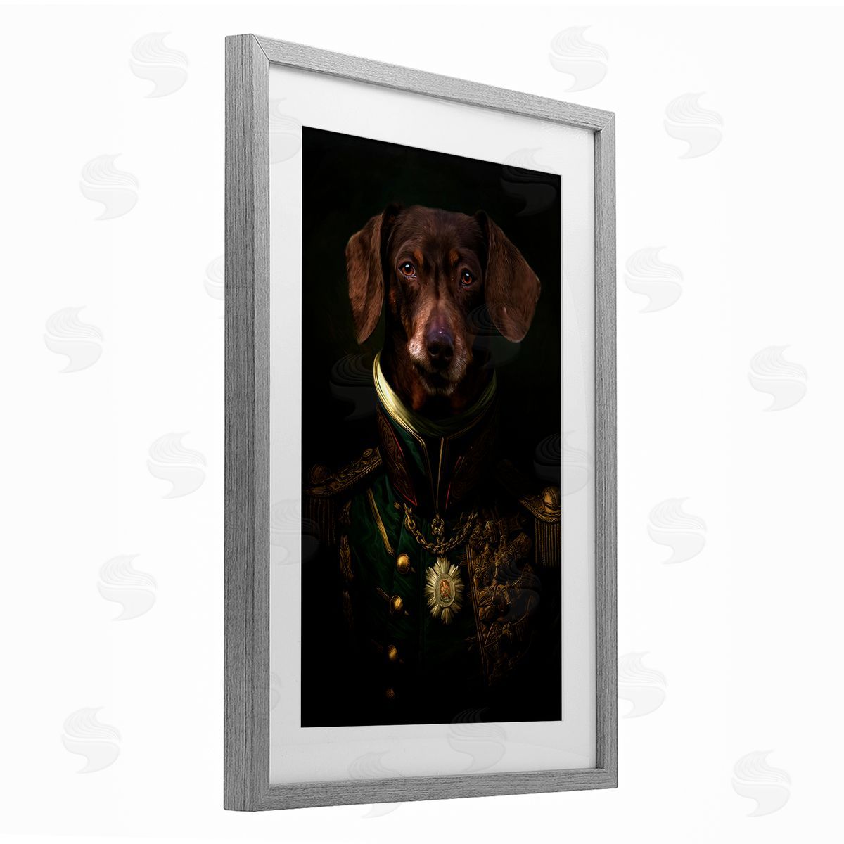 Kelley Parker Dapper Dachshund Portrait Canvas Wall Art Print