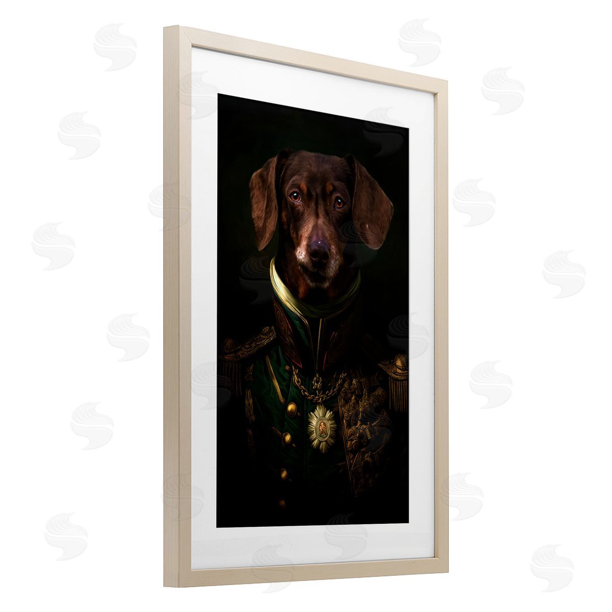 Kelley Parker Dapper Dachshund Portrait Canvas Wall Art Print