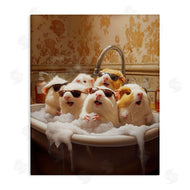 Jim Baldwin | Guinea Pigs in Bubble Bath