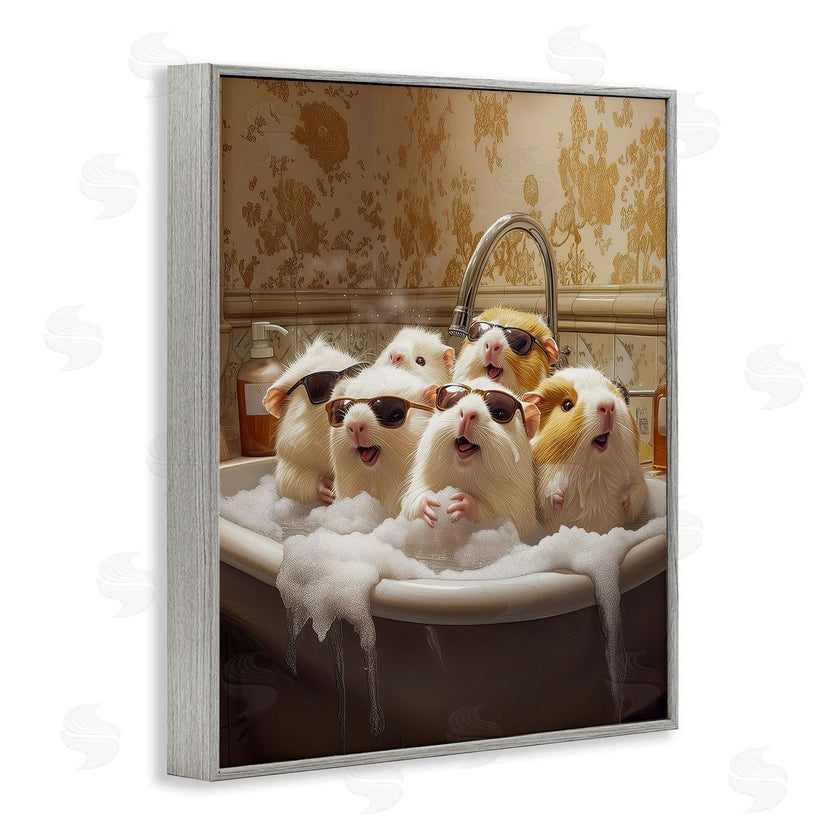 Jim Baldwin | Guinea Pigs in Bubble Bath