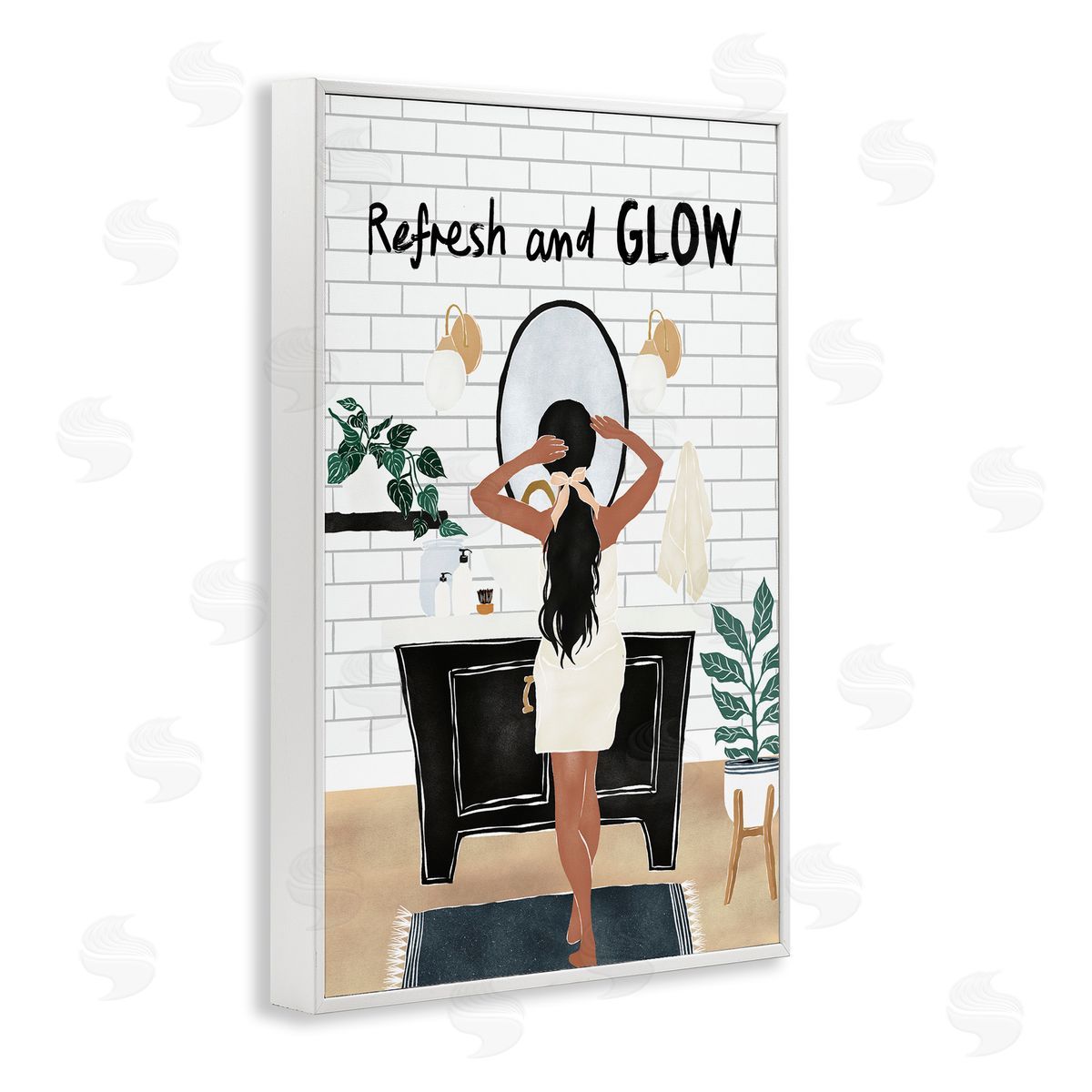 JJ Design House LLC Refresh And Glow Beauty Canvas Wall Art Print