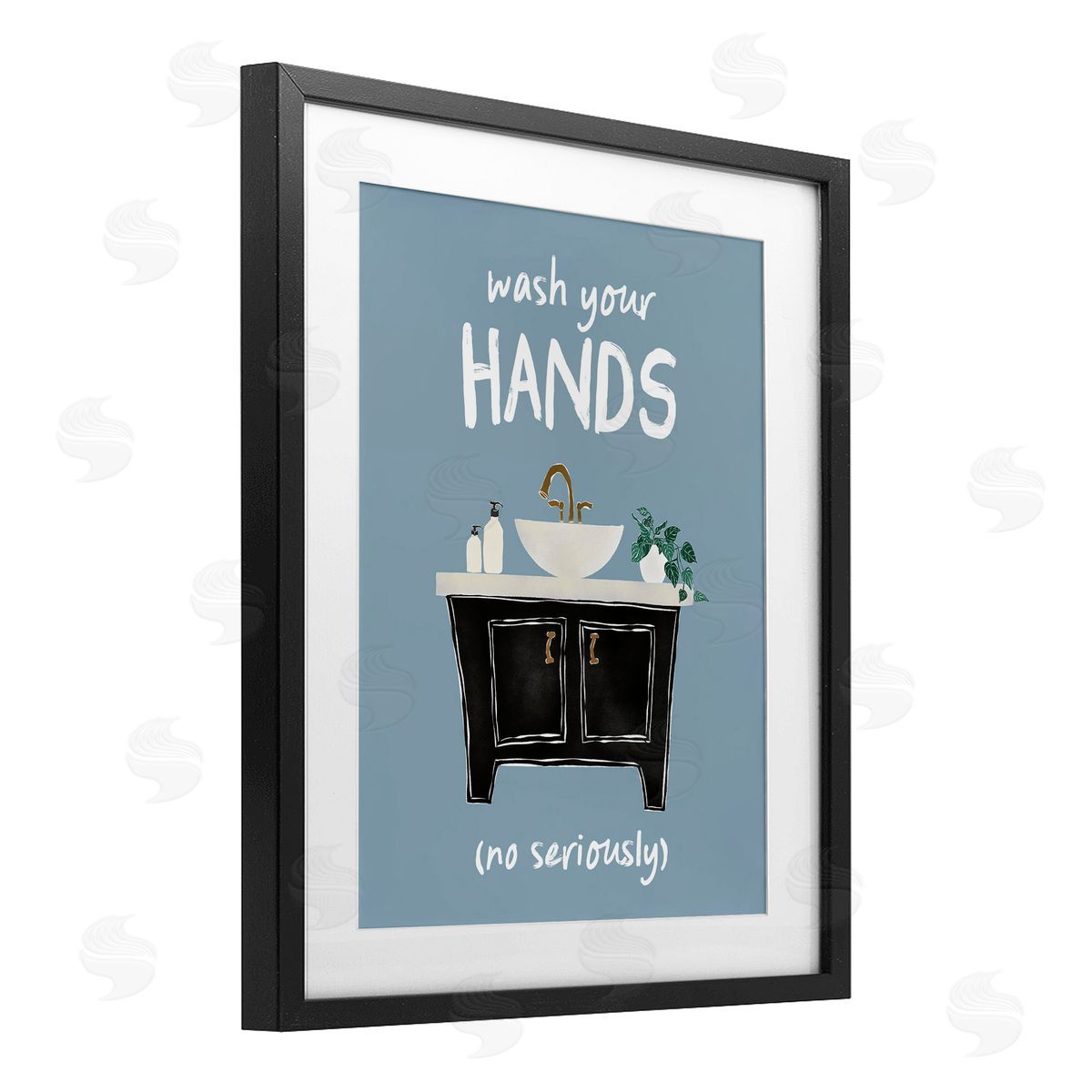 JJ Design House LLC Wash Your Hands Seriously Canvas Wall Art Print