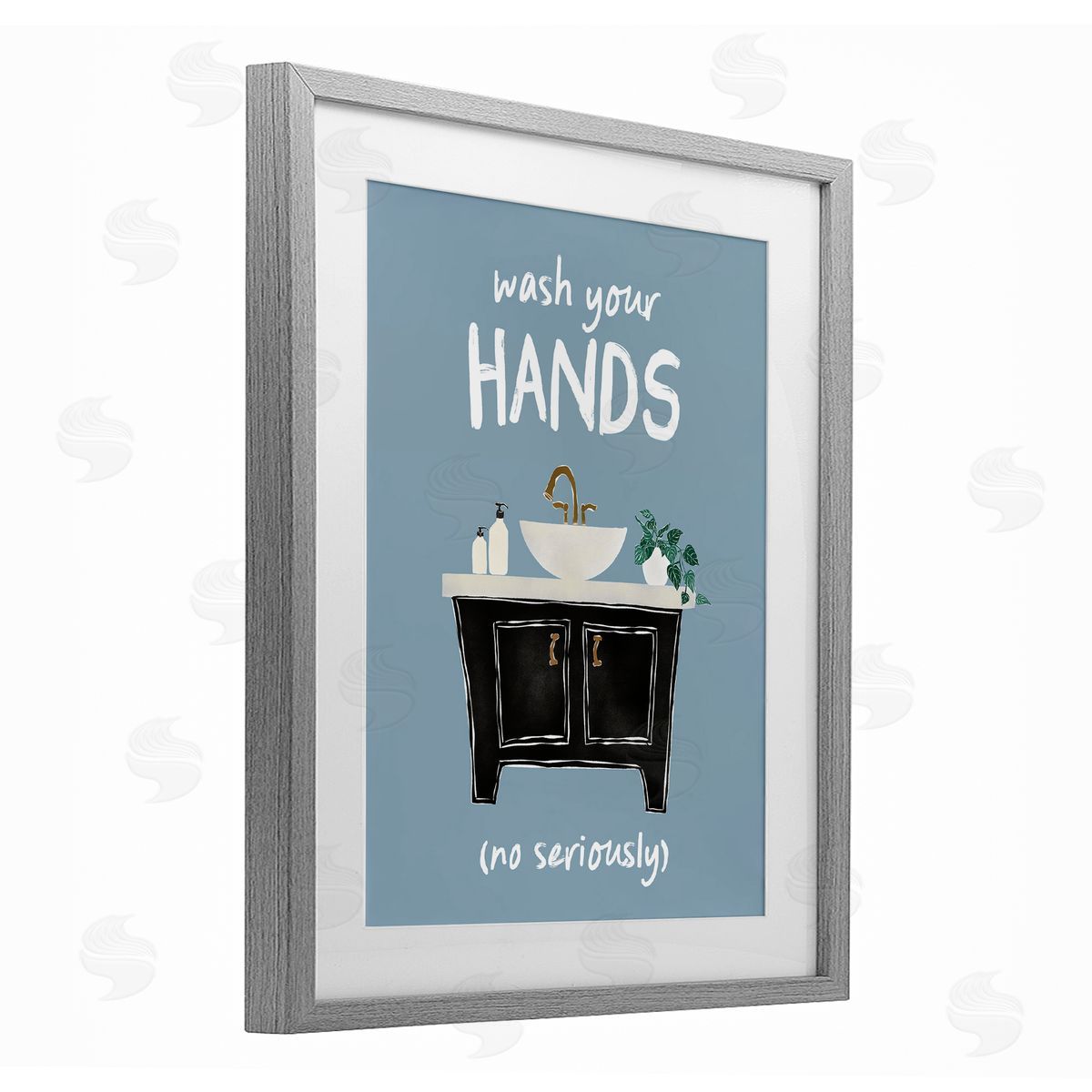 JJ Design House LLC Wash Your Hands Seriously Canvas Wall Art Print