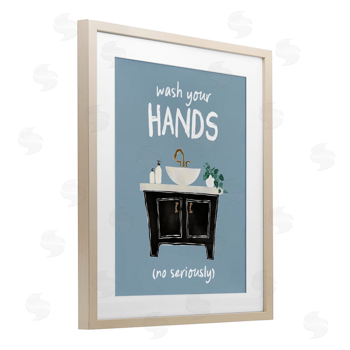 JJ Design House LLC Wash Your Hands Seriously Canvas Wall Art Print