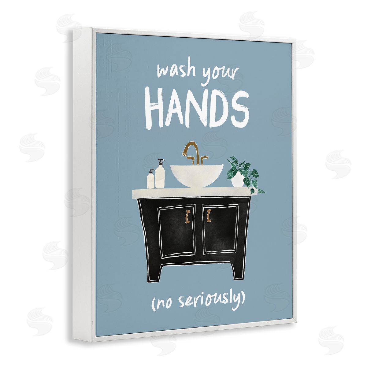 JJ Design House LLC Wash Your Hands Seriously Canvas Wall Art Print