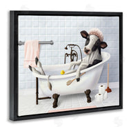 Mehu Art | Cow & Rubber Duck in Bath