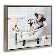 Mehu Art | Cow & Rubber Duck in Bath