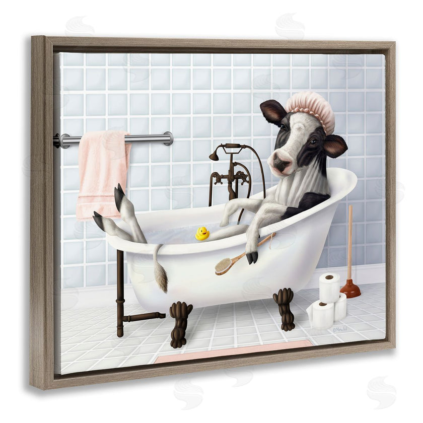 Mehu Art | Cow & Rubber Duck in Bath