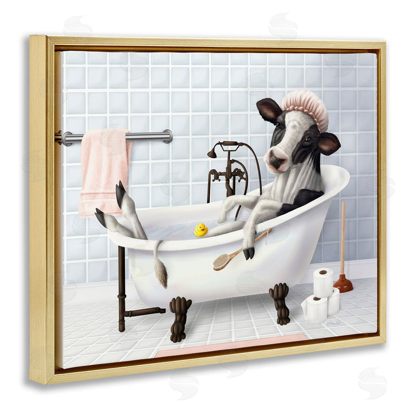 Mehu Art | Cow & Rubber Duck in Bath