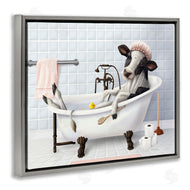 Mehu Art | Cow & Rubber Duck in Bath