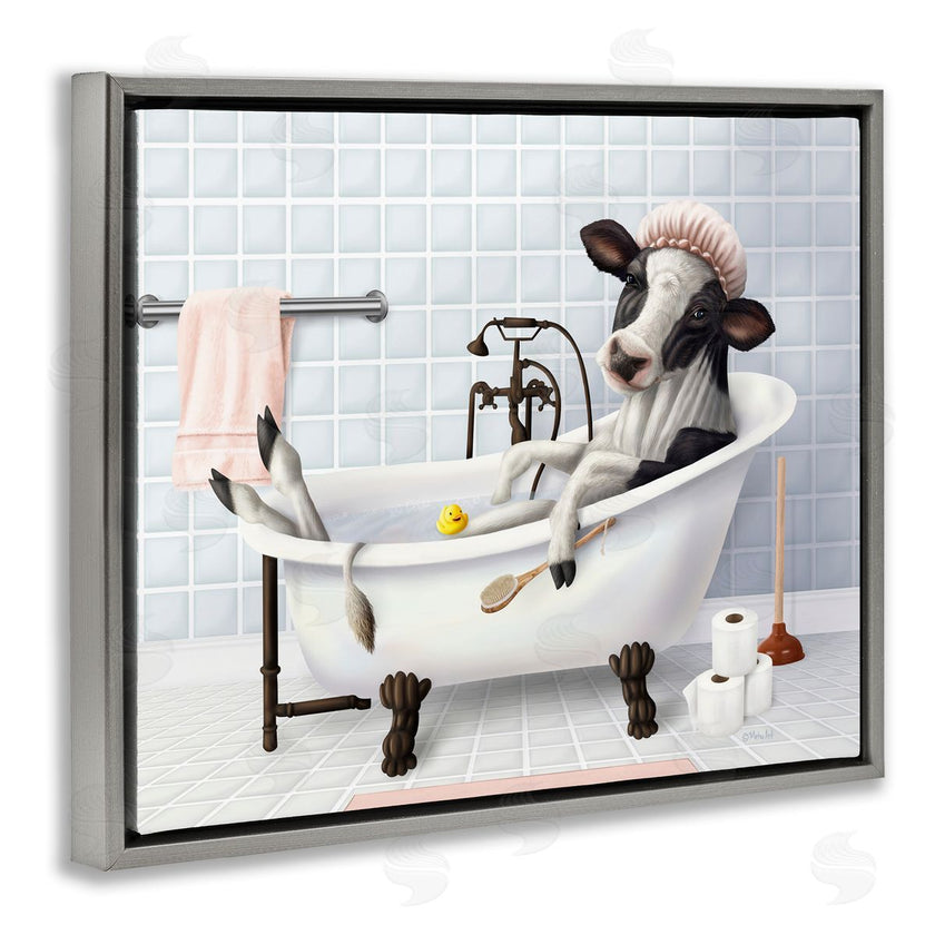 Mehu Art | Cow & Rubber Duck in Bath
