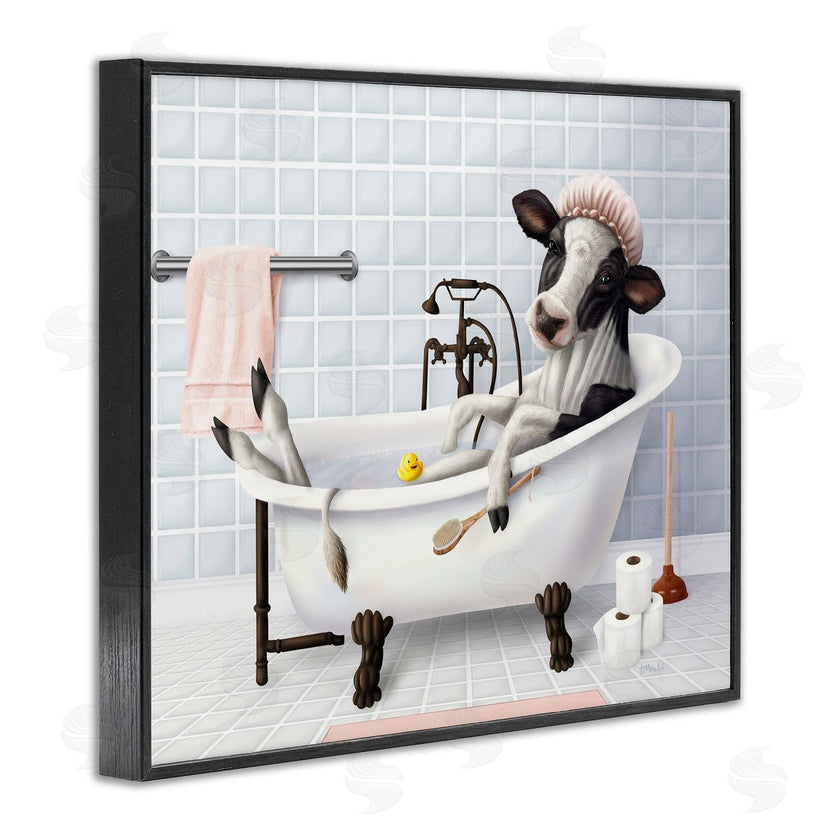 Mehu Art | Cow & Rubber Duck in Bath