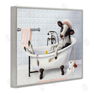 Mehu Art | Cow & Rubber Duck in Bath