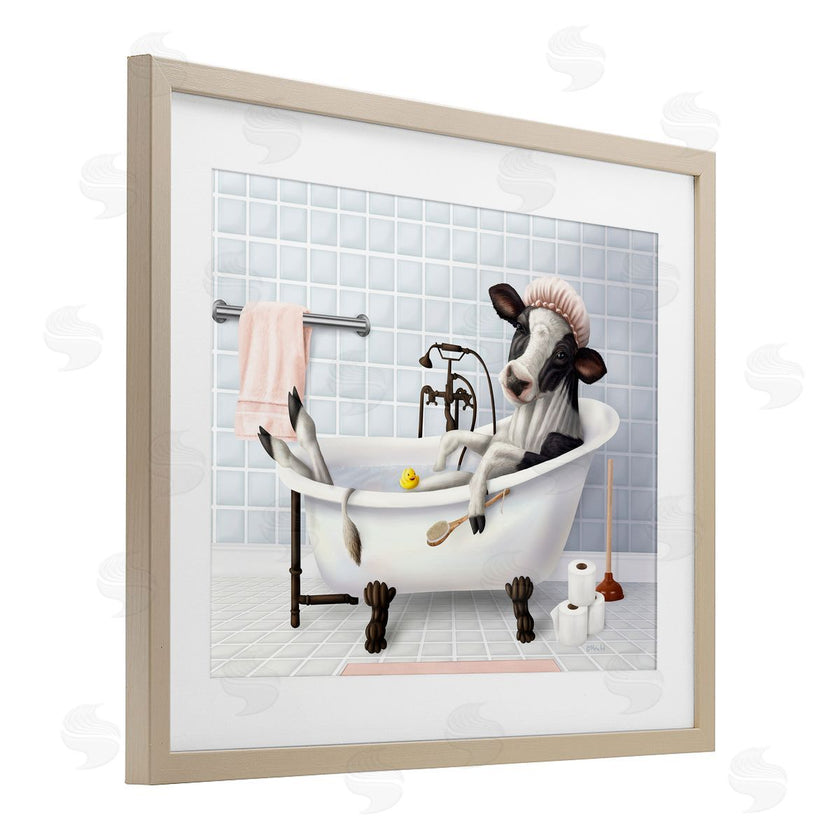 Mehu Art | Cow & Rubber Duck in Bath