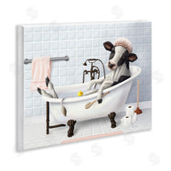 Mehu Art | Cow & Rubber Duck in Bath