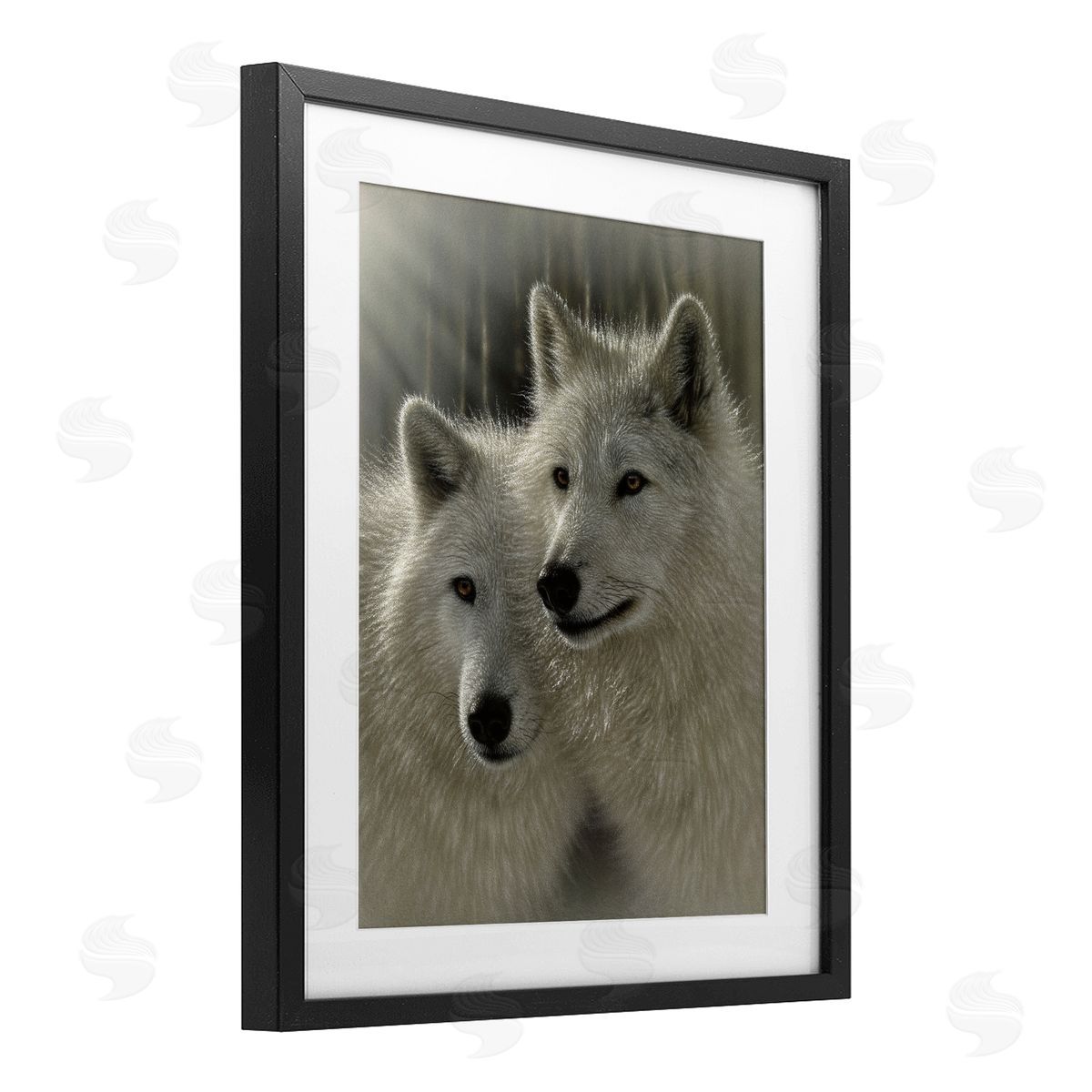 Collin Bogle Sunlit Soulmates Wolves Canvas Wall Art Print