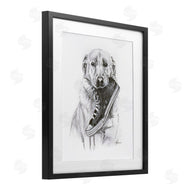 Lindsay Kivi Fine Art | Golden Retriever Biting Sneaker