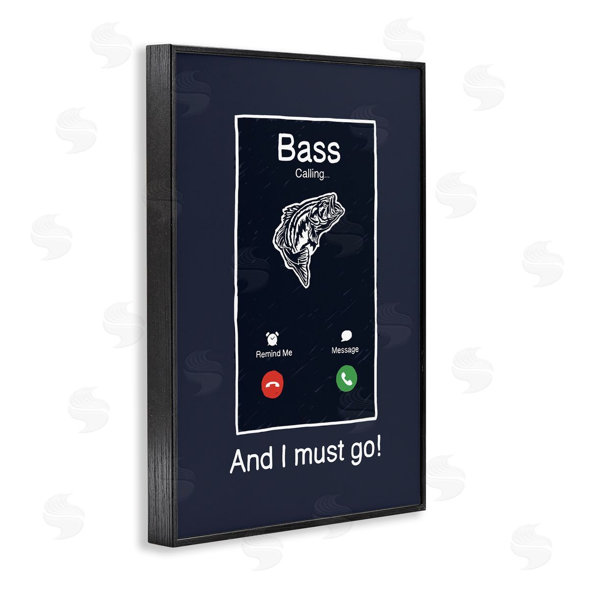 Jedco Brands, Inc. Bass Is Calling Must Go Canvas Wall Art Print