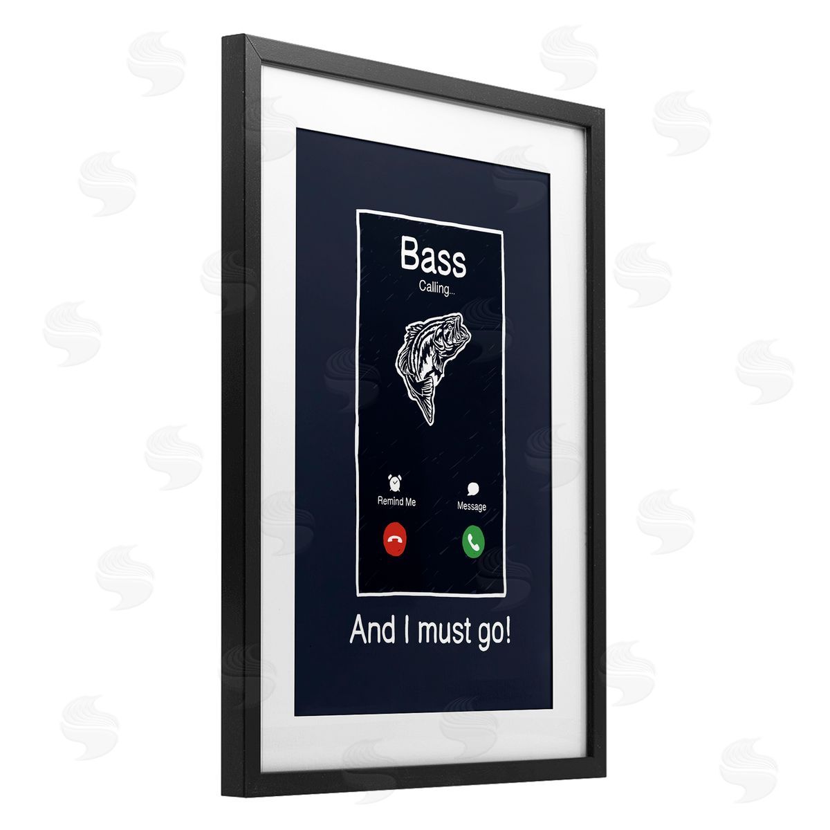 Jedco Brands, Inc. Bass Is Calling Must Go Canvas Wall Art Print