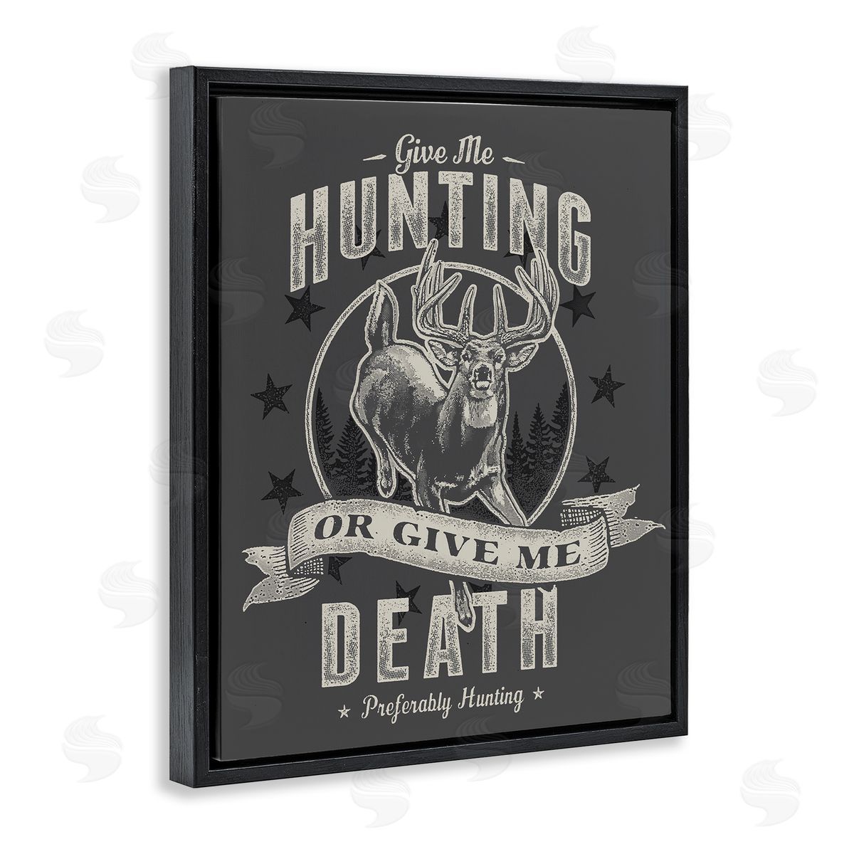 Jedco Brands, Inc. Give Me Hunting Or Death Canvas Wall Art Print