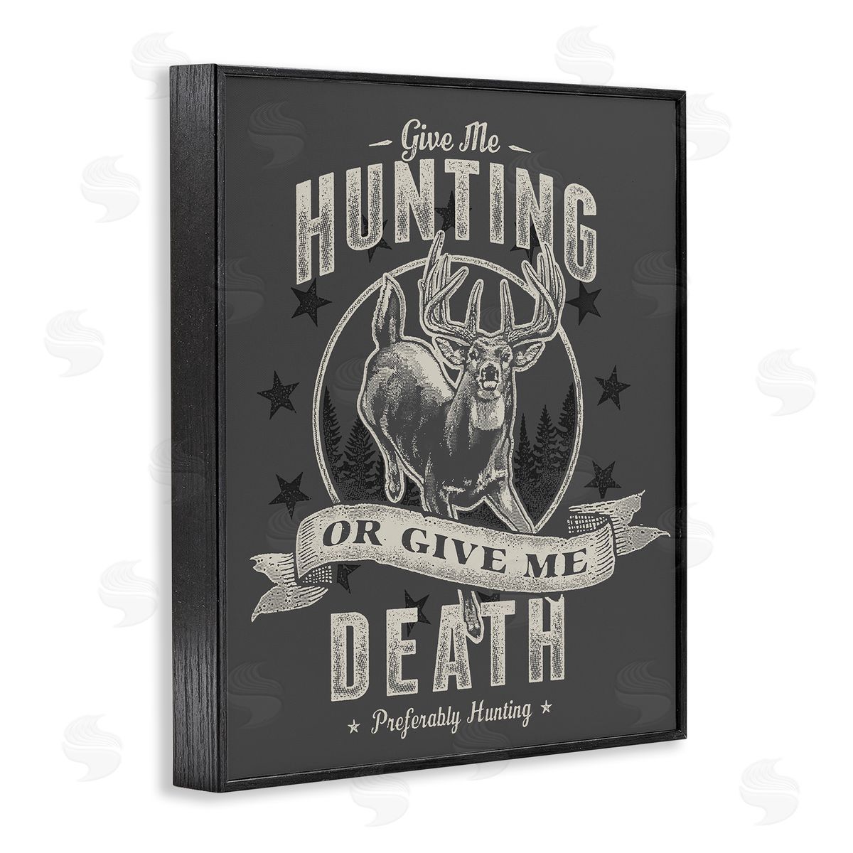 Jedco Brands, Inc. Give Me Hunting Or Death Canvas Wall Art Print