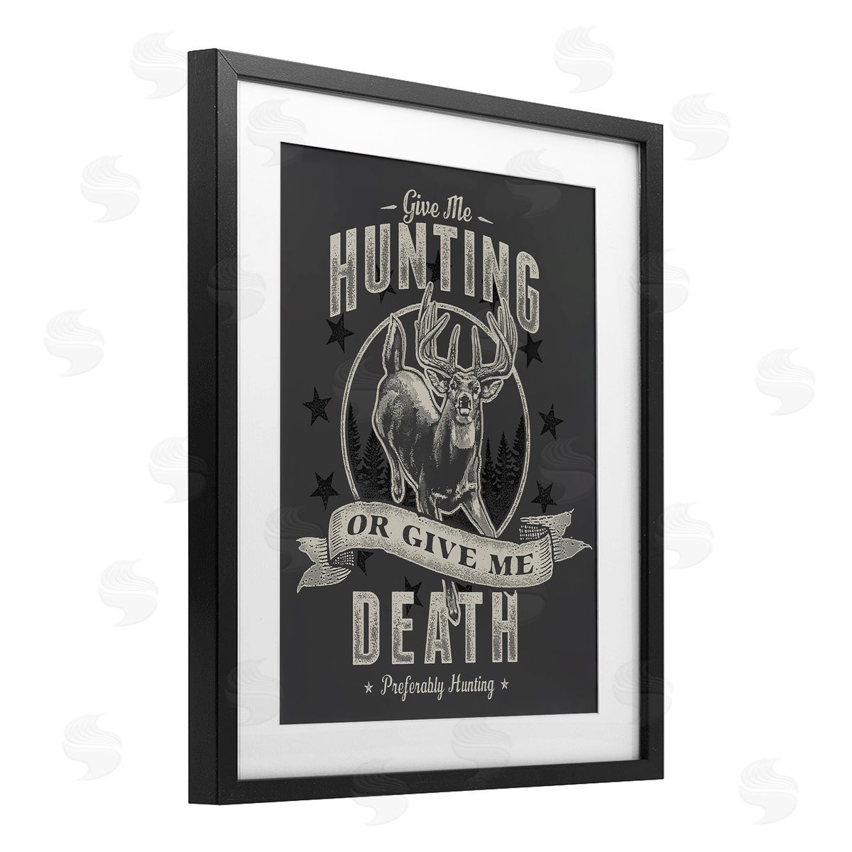 Jedco Brands, Inc. Give Me Hunting Or Death Canvas Wall Art Print