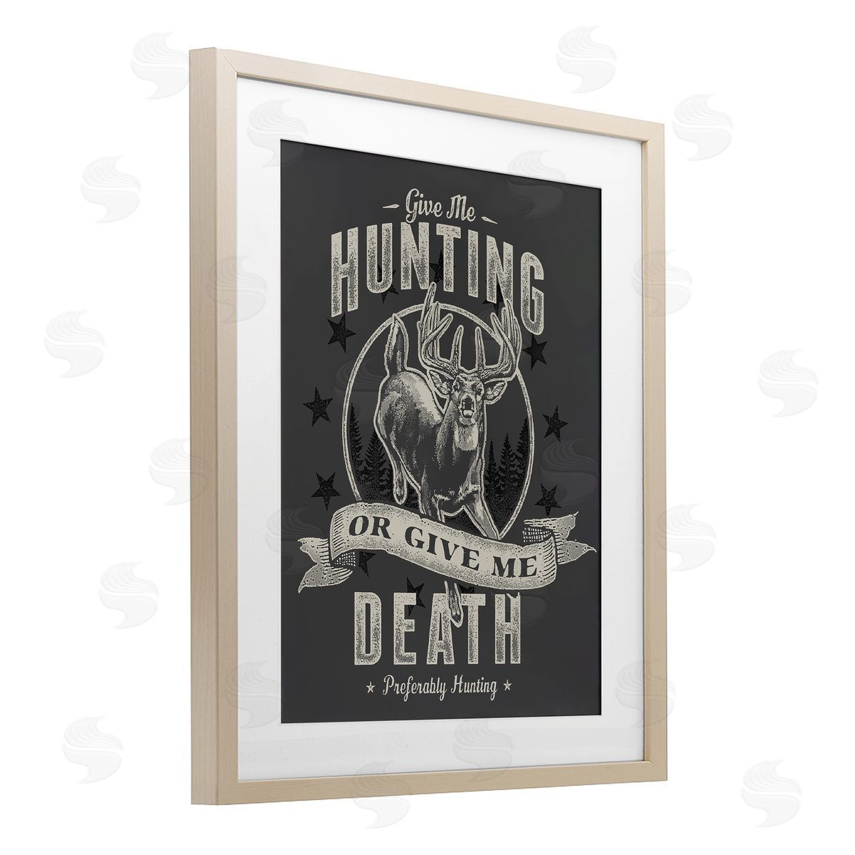 Jedco Brands, Inc. Give Me Hunting Or Death Canvas Wall Art Print
