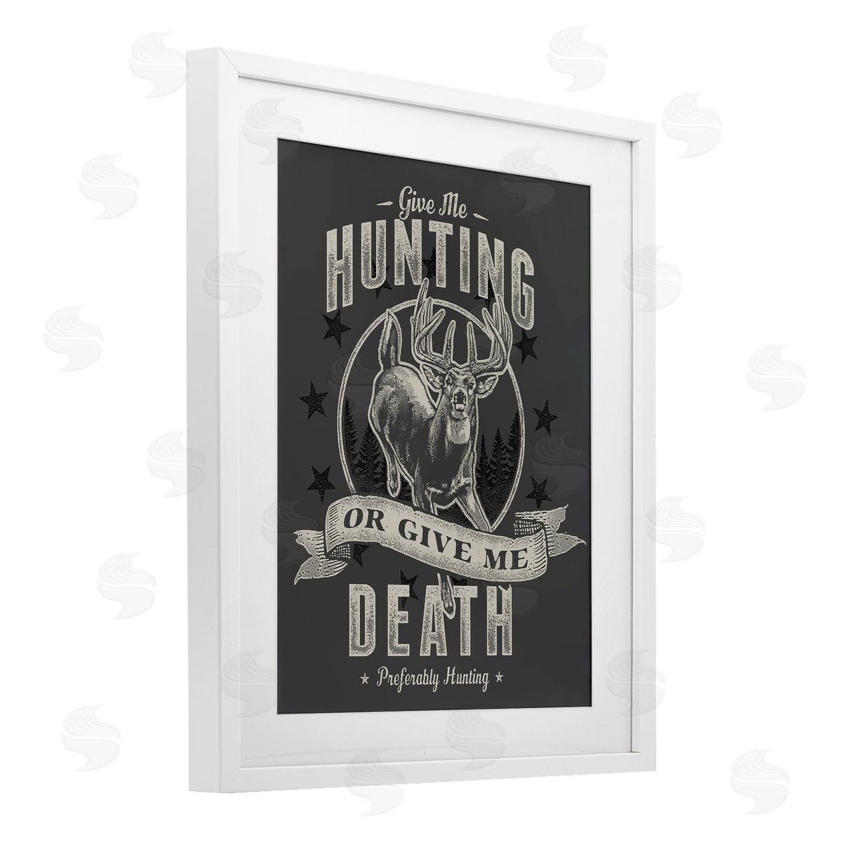 Jedco Brands, Inc. Give Me Hunting Or Death Canvas Wall Art Print