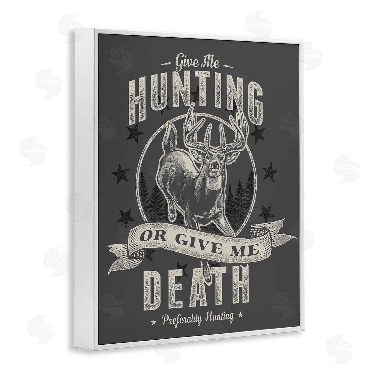 Jedco Brands, Inc. Give Me Hunting Or Death Canvas Wall Art Print