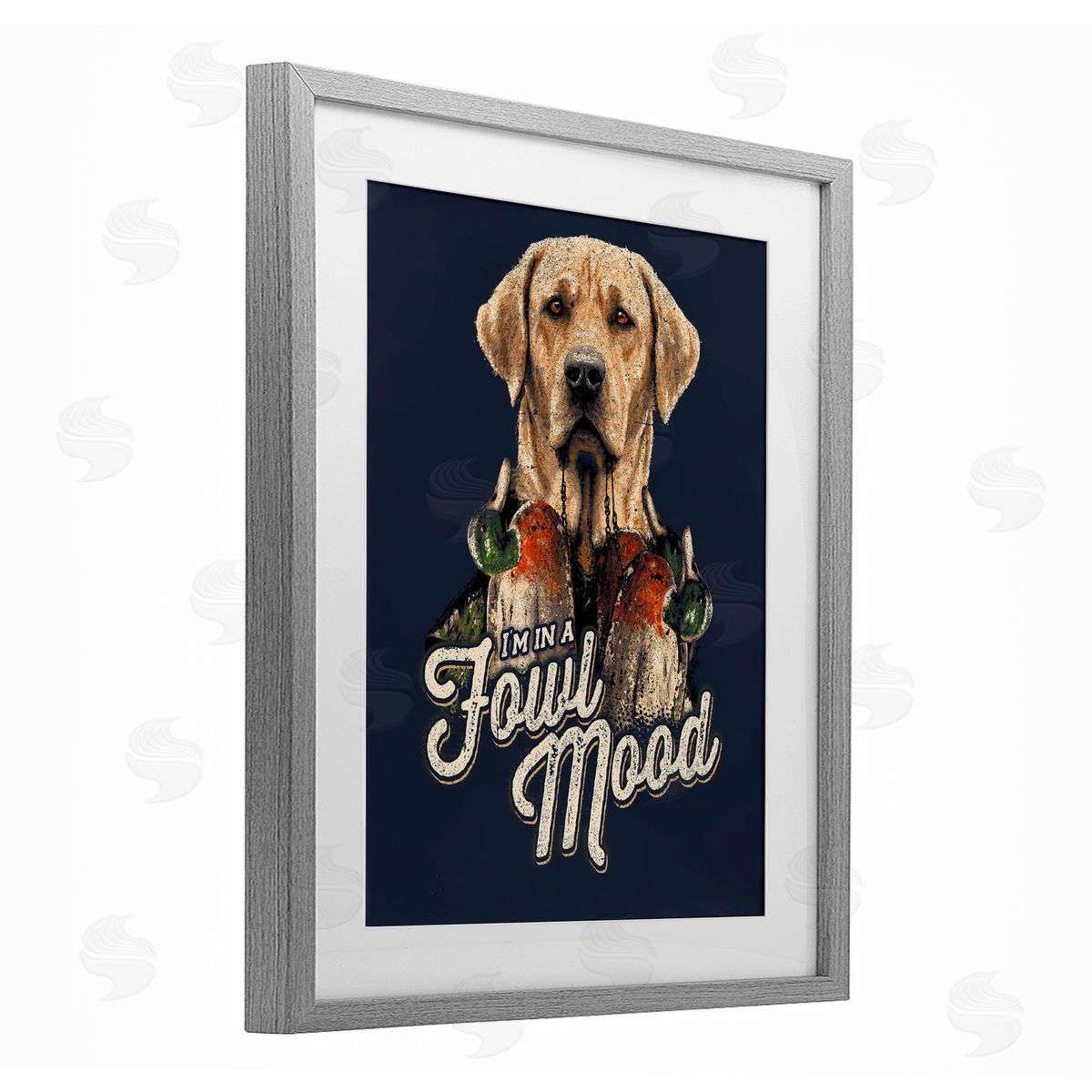 Jedco Brands, Inc. Fowl Mood Hunting Dog Canvas Wall Art Print