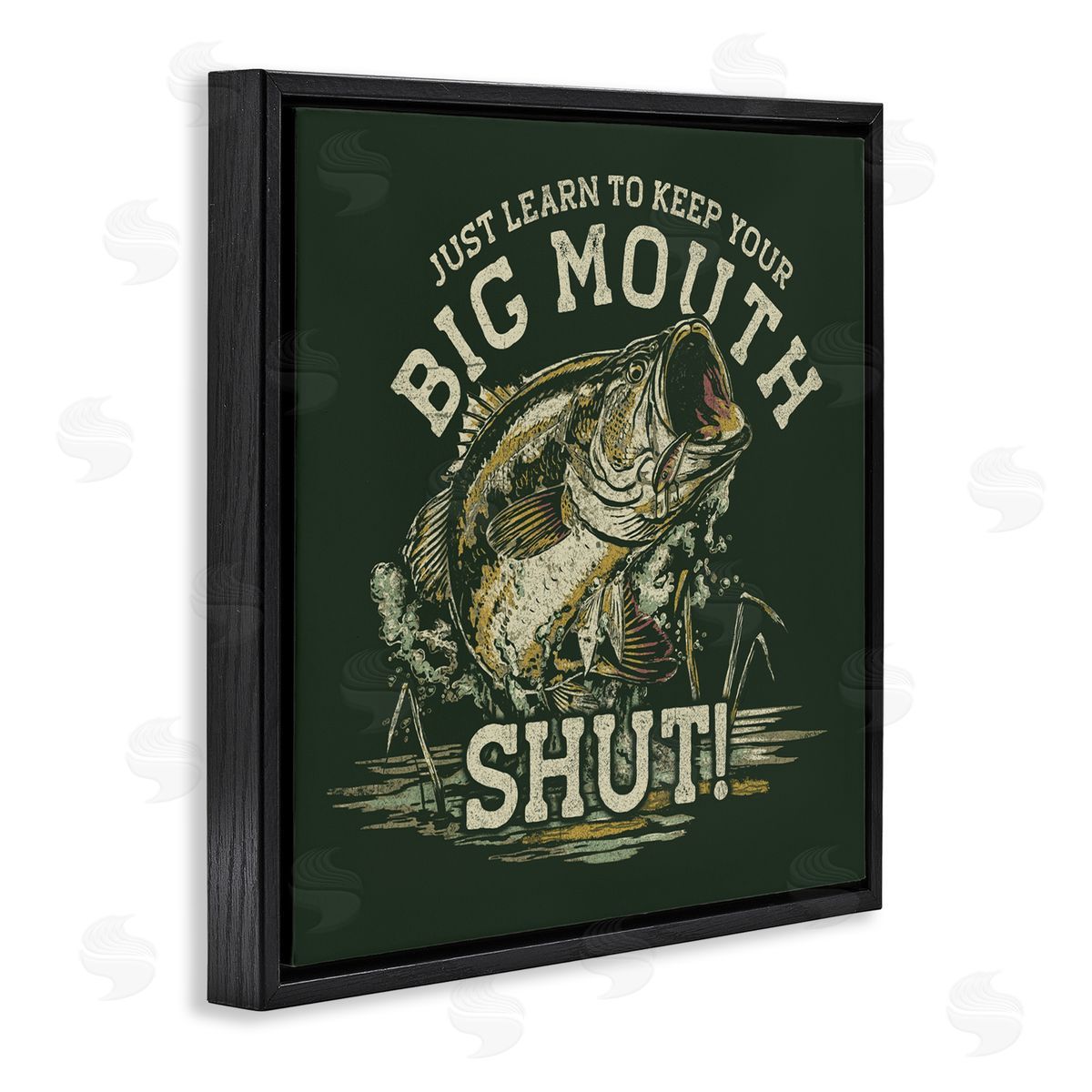 Jedco Brands, Inc. Keep Big Mouth Shut Canvas Wall Art Print