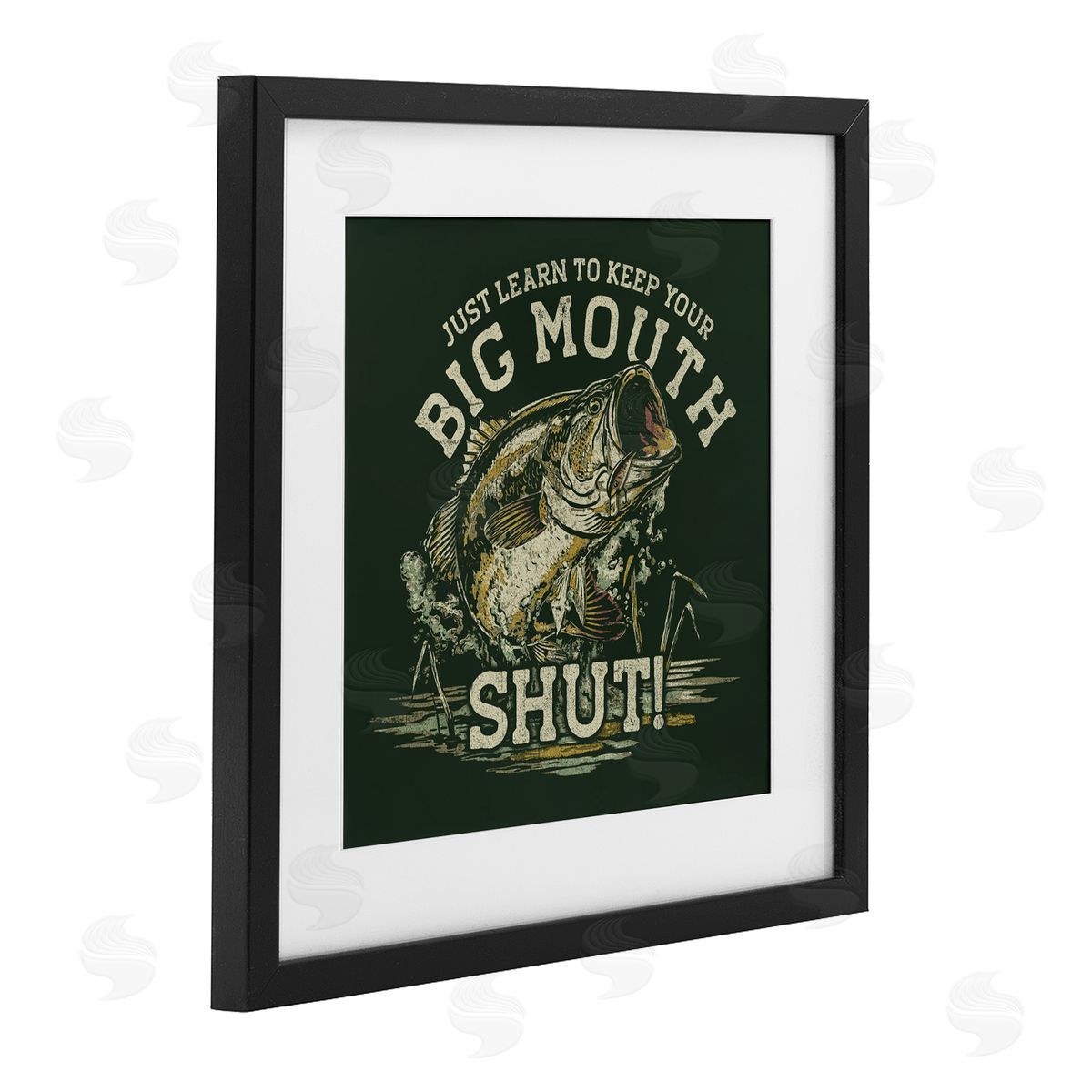 Jedco Brands, Inc. Keep Big Mouth Shut Canvas Wall Art Print