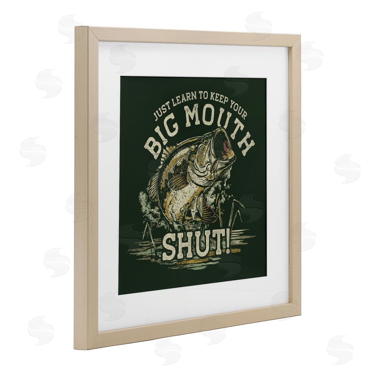 Jedco Brands, Inc. Keep Big Mouth Shut Canvas Wall Art Print