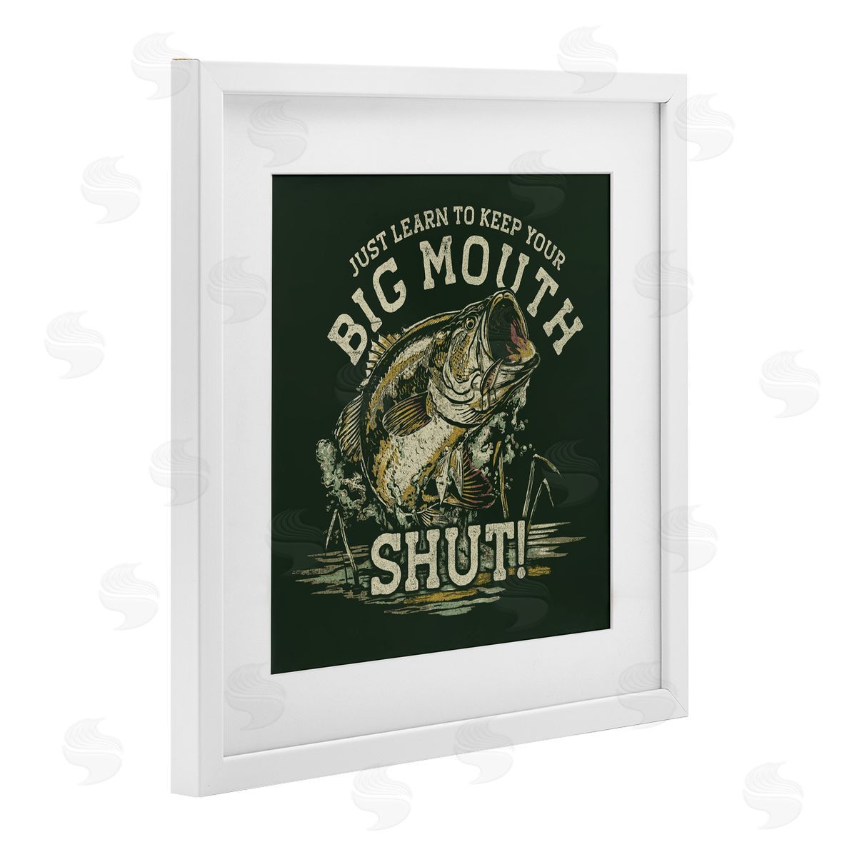 Jedco Brands, Inc. Keep Big Mouth Shut Canvas Wall Art Print