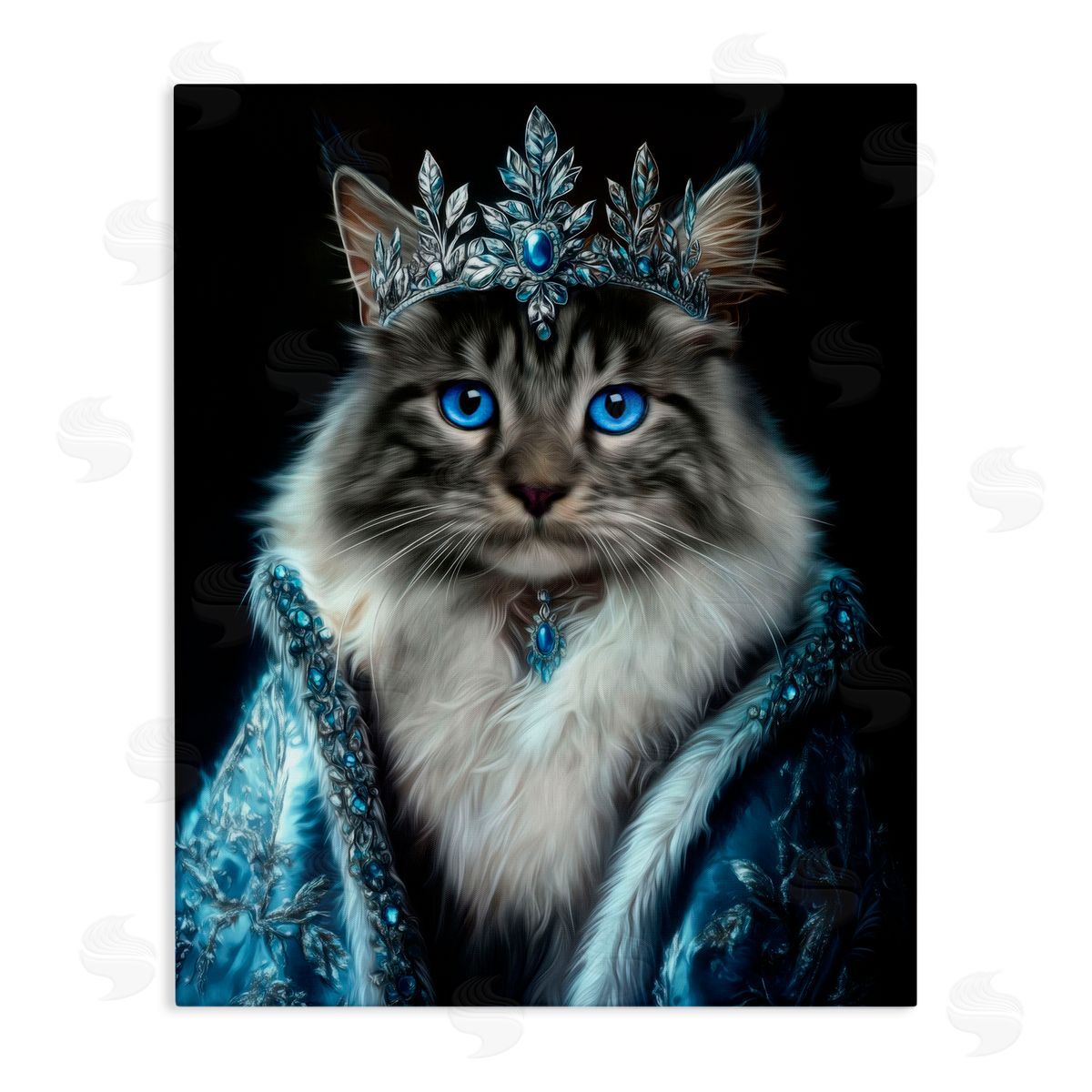 Kelley Parker Arctic Empress Cat Canvas Wall Art Print