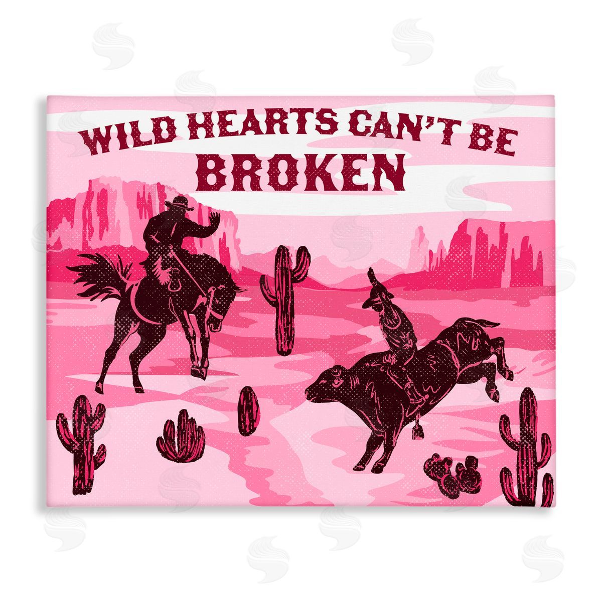 Diane Labombarbe Wild Hearts Can't Be Broken Canvas Wall Art Print
