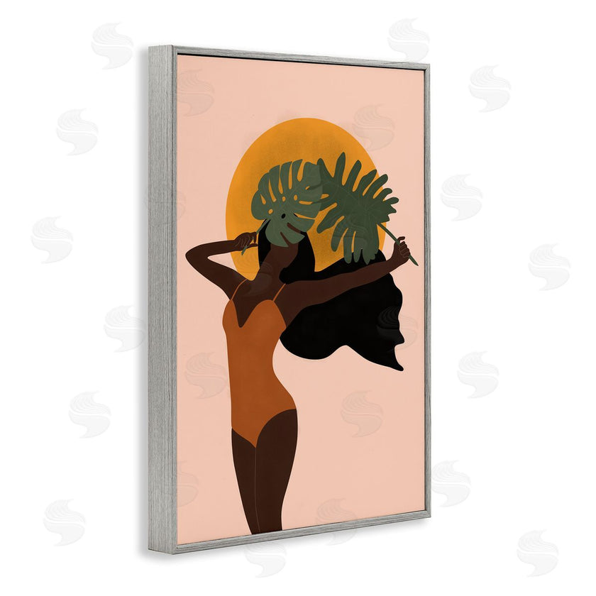 JJ Design House LLC | Woman With Exotic Leaves