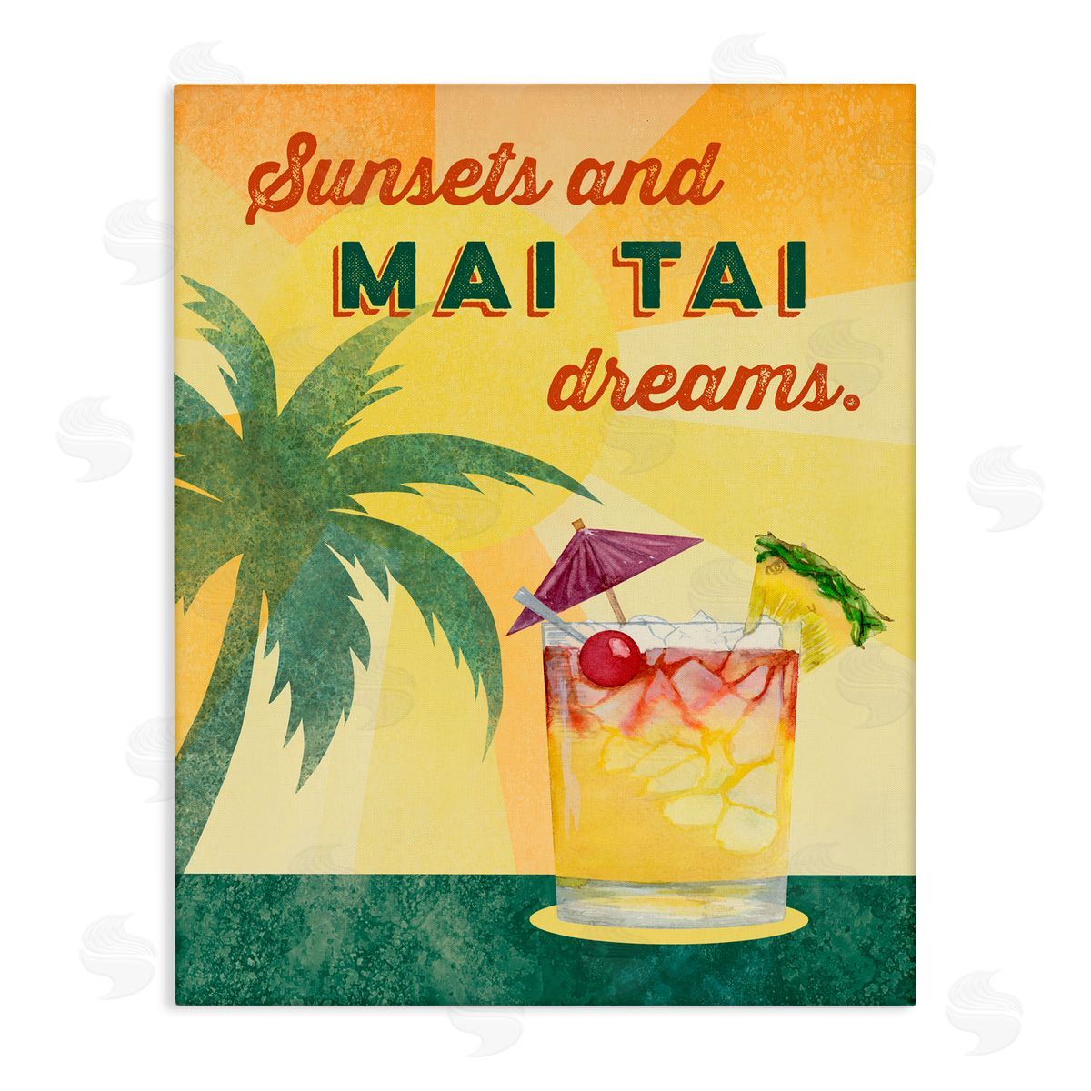 Brett Blumenthal Sunsets & Mai Tai Dreams Canvas Wall Art Print