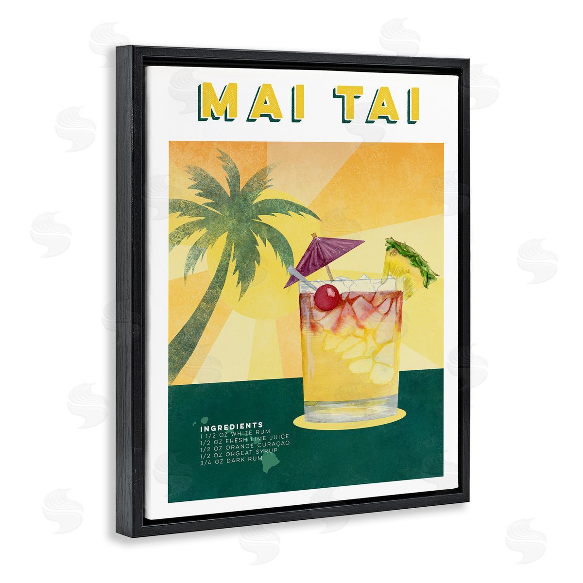 Brett Blumenthal Tropical Mai Tai Recipe Canvas Wall Art Print