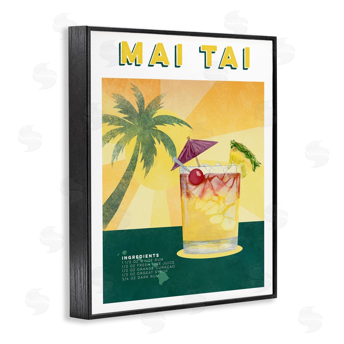 Brett Blumenthal Tropical Mai Tai Recipe Canvas Wall Art Print