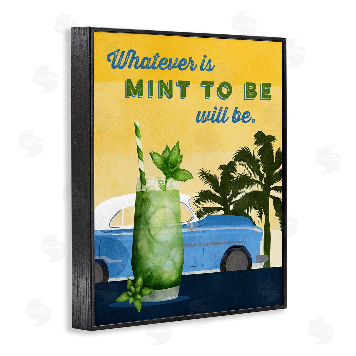 Brett Blumenthal Mint To Be Cocktail Canvas Wall Art Print